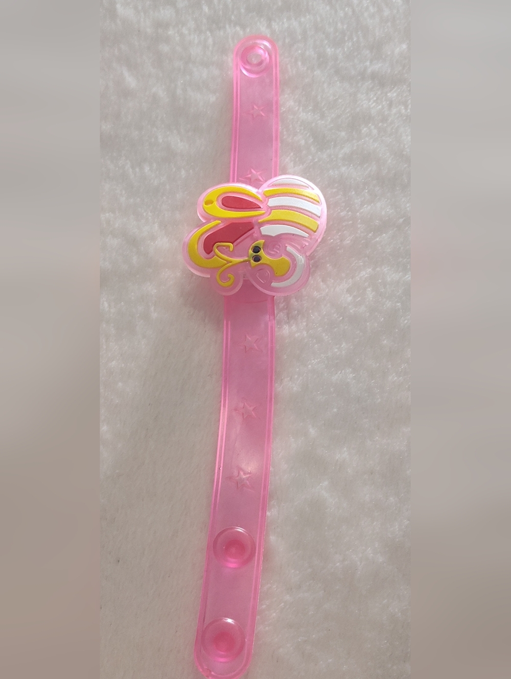 Pink Bumblebee Slap Bracelet For Kids